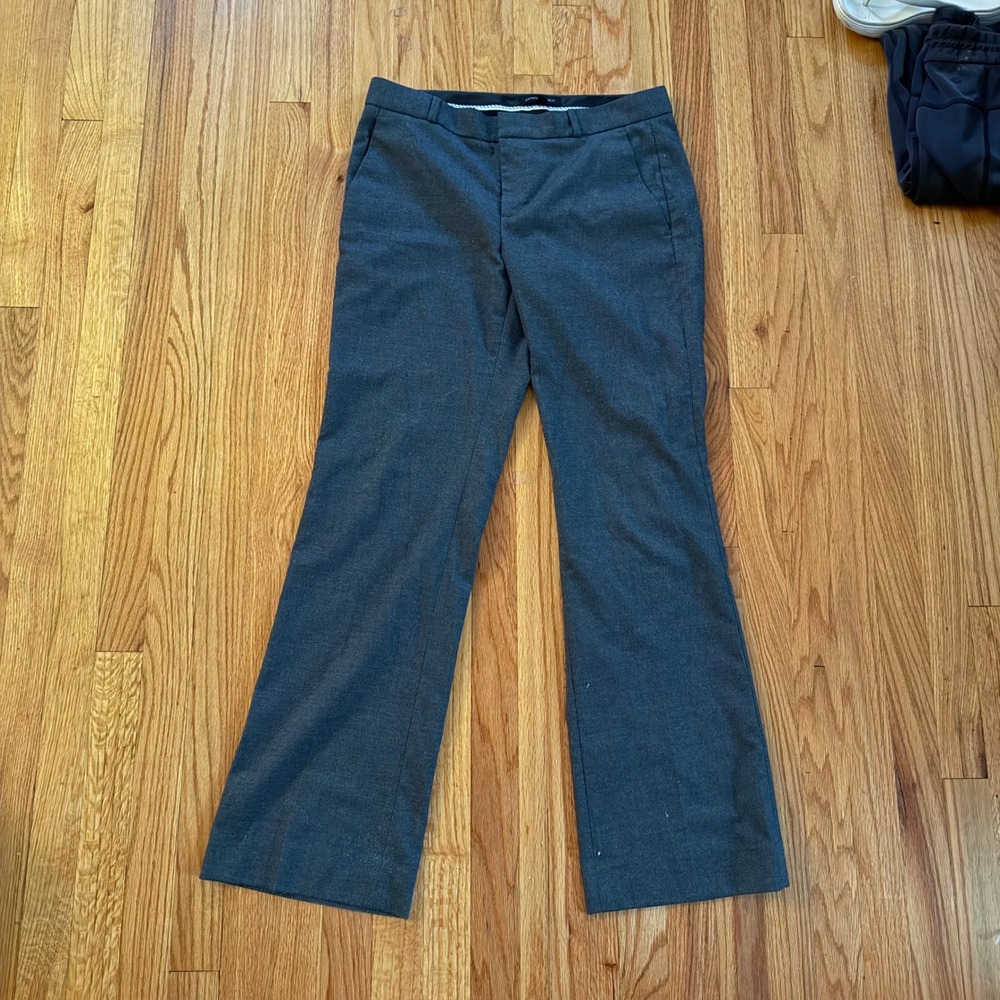 Banana Republic Logan Trouser Pants Gray 10 Straight Leg Work Office